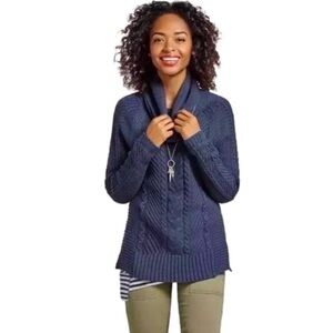 CAbi Cabke Knot Cowl Neck Sweater